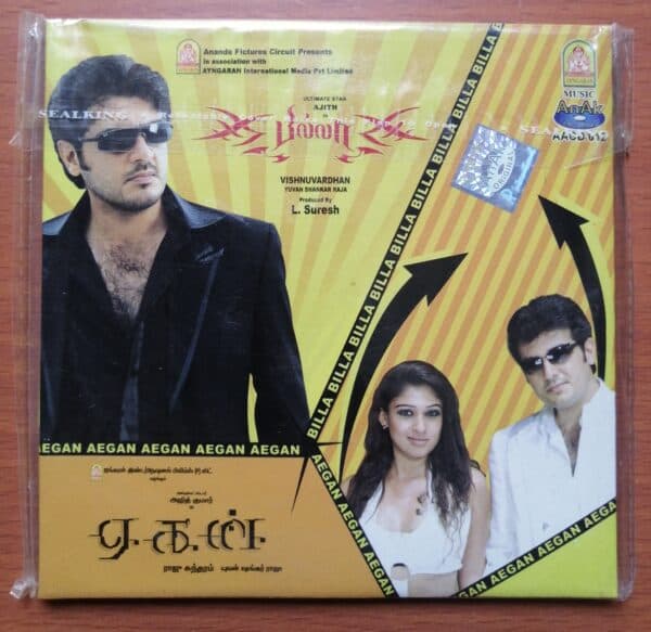 BILLA -AEGAN - Yuvan Shankar Raja Tamil Audio CD