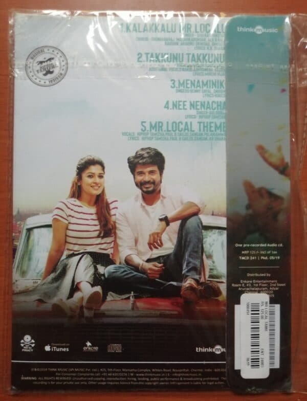 MR.LOCAL - Hip Pop Tamizha Audio Cd - Image 2
