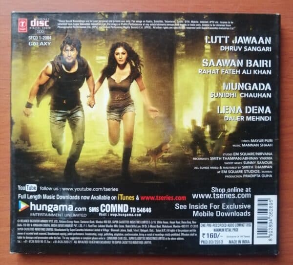 COMMANDO - Hindi Audio Cd - Image 2