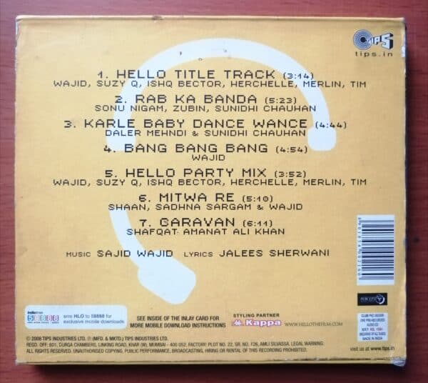 HELLO - Hindi Audio Cd - Image 2