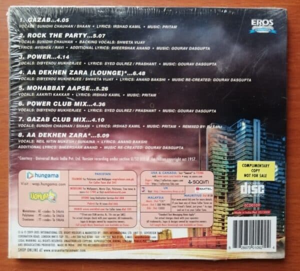 AA DEKHEN ZARA - Hindi Audio Cd - Image 2