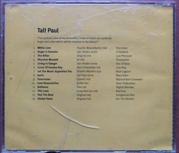 THE HOUSE COLLECTION VOL-5 TALL PAUL - English Imported Album Audio Cd - Image 2