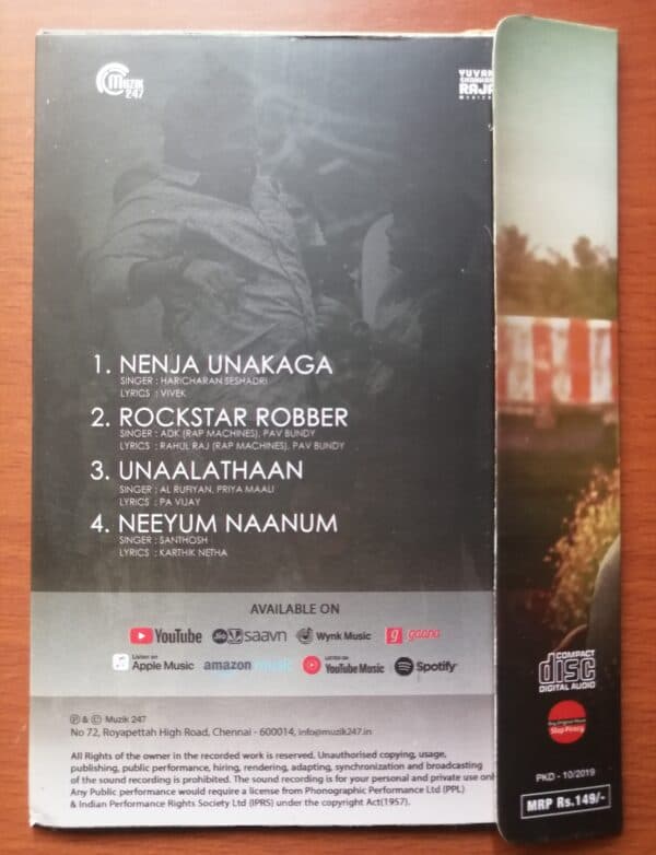 SINDHUBAADH - Yuvan Shankar Raja Tamil Audio Cd - Image 2