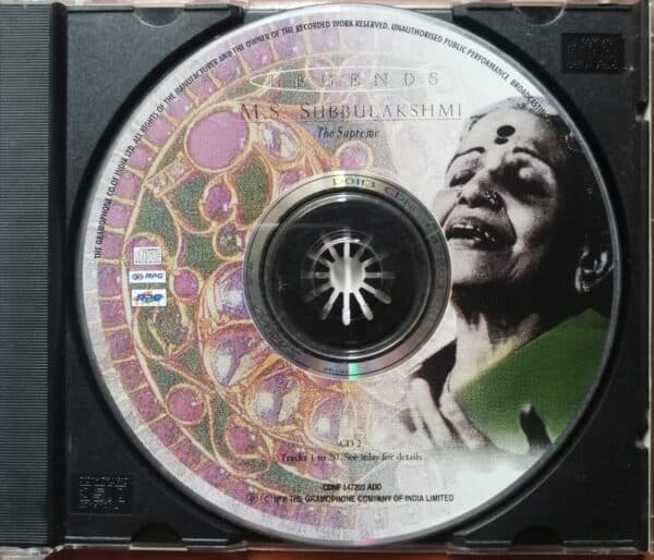 LEGENDS M.S.SUBBULAKSHMI CD 2 - The Supreme Devotional Audio Cd - Image 2