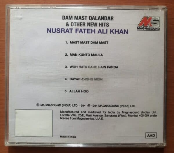 NUSRAT FATEH ALI KHAN - Dam Mast Qalandar & Other New Hits - Image 3