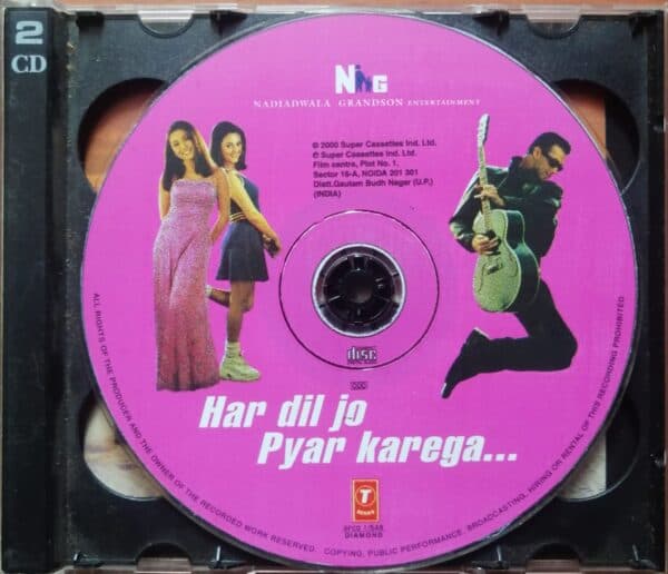 HAR DIL JO PYAR KAREGA... - Anu Malik Hindi Audio Cd 2Cd Pack - Image 2