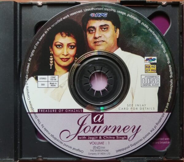 A JOURNEY WITH JAGJIT & CHITRA SINGH VOL 1&2 - Hindi Compilation Audio Cd - Image 2