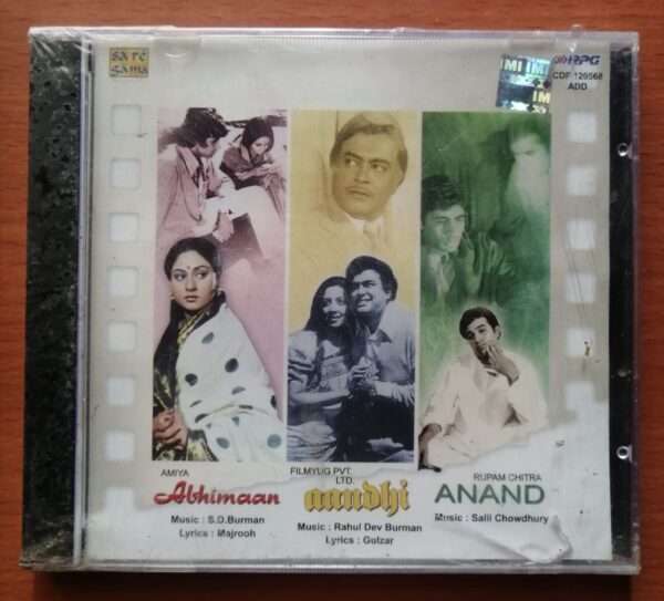 ABHIMAAN / AANDHI / ANAND - S.D.Burman & R.D.Burman & Salil Chowdhury Hindi Audio Cd