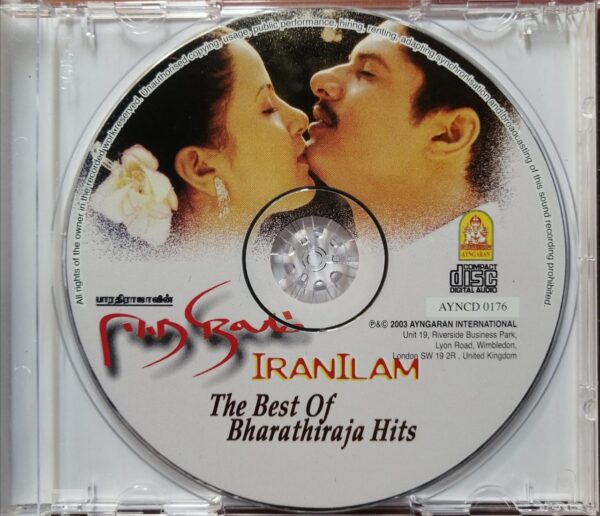 IRANILAM / THE BEST OF BHARATHIRAJA HITS - Ayngaran Tamil Audio Cd - Image 2