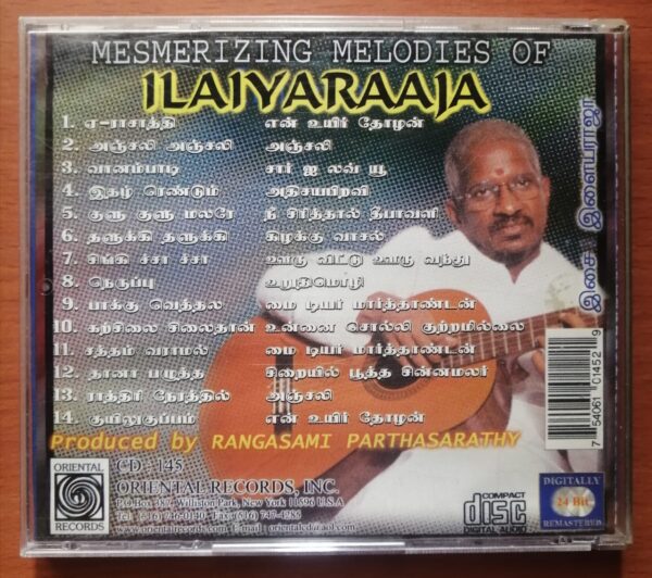 MESMERIZING MELODIES OF ILAIYARAAJA - Oriental Tamil Audio Cd - Image 3