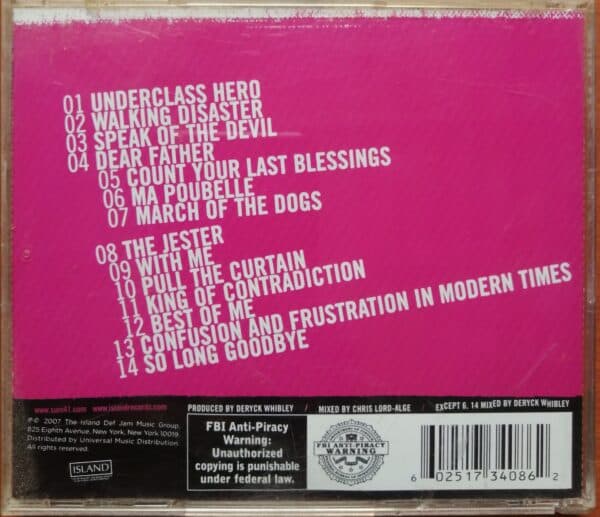 SUM 41 UNDERCLASS HERO - English Imported Album Audio Cd - Image 2