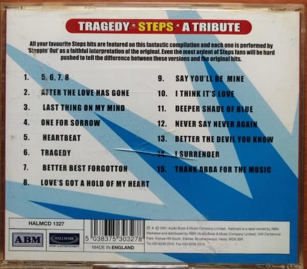 TRAGEDY * STEPS * A TRIBUTE - English Imported Album Audio Cd - Image 2