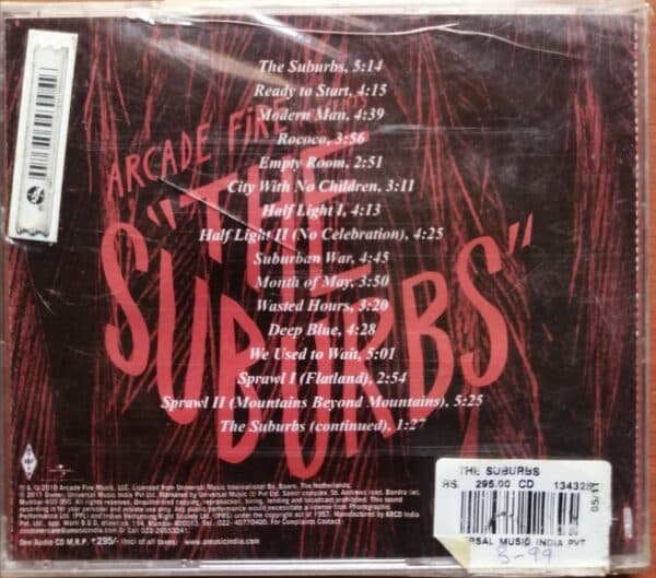 ARCADE FIRE - THE SUBURBS - English Album Audio Cd - Image 2