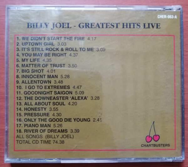 BILLY LOEL GREATEST HITS LIVE - Imported English Album Audio Cd - Image 2