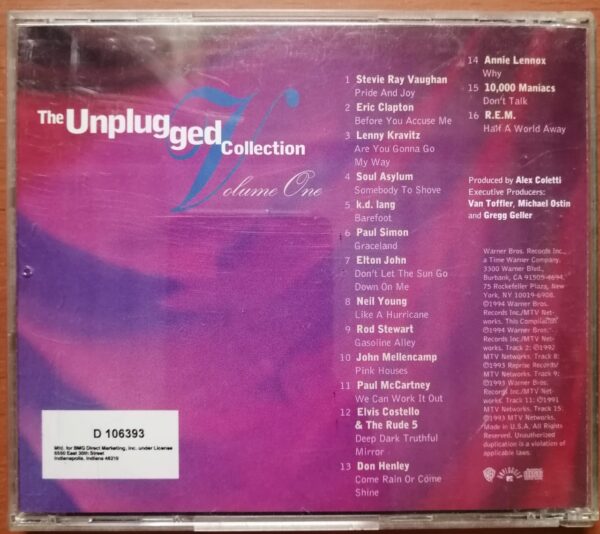 THE UNPLUGGED COLLECTION, VOLME ONE - Imported English Album Audio Cd - Image 2