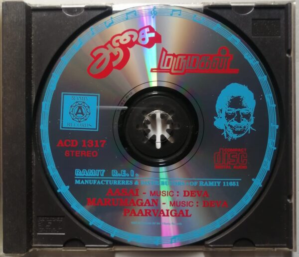 AASAI / MARUMAGAN / PAARVAIGAL - Deva & Aji Old Ramy Tamil Audio Cd - Image 2