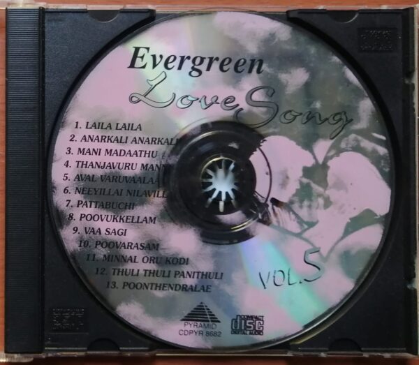 EVERGREEN LOVE SONGS - Pyramid Compilation Tamil Film Audio Cd - Image 2