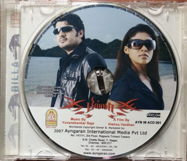 BILLA - Yuvan Shankar Raja Ayngaran Tamil Audio Cd - Image 2