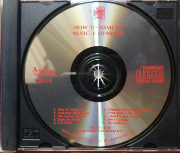 HOW TO NAME IT? - Ilaiyaraaja Oriental Imported Audio Cd - Image 2