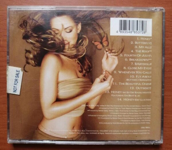 MARIAH CAREY BUTTERFLY - Imported English Album Audio Cd - Image 2