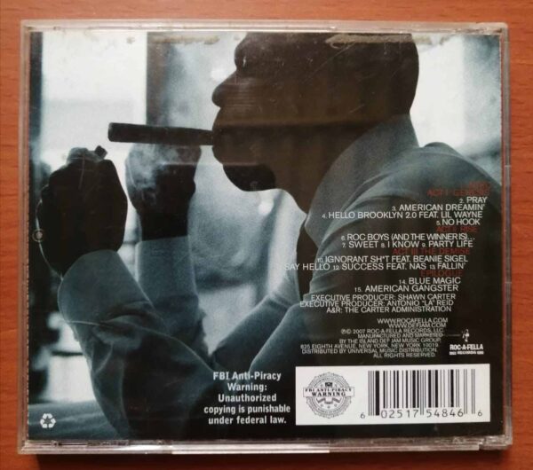 JAY-Z AMERICAN GANGSTER ACAPPELLA - Imported Album Audio Cd - Image 2