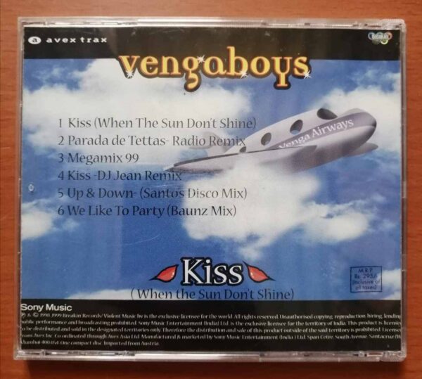 VENGABOYS "KISS" - English Album Audio Cd - Image 2
