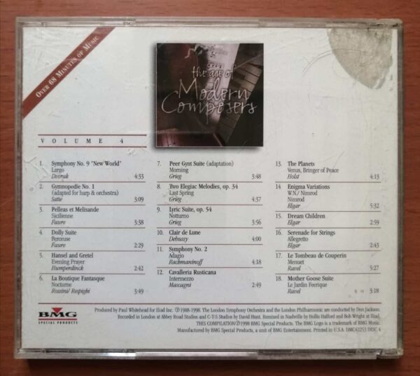 THE AGE OF MODERN COMPOSERS VOLUME 4 - English Album Audio Cd - Image 2