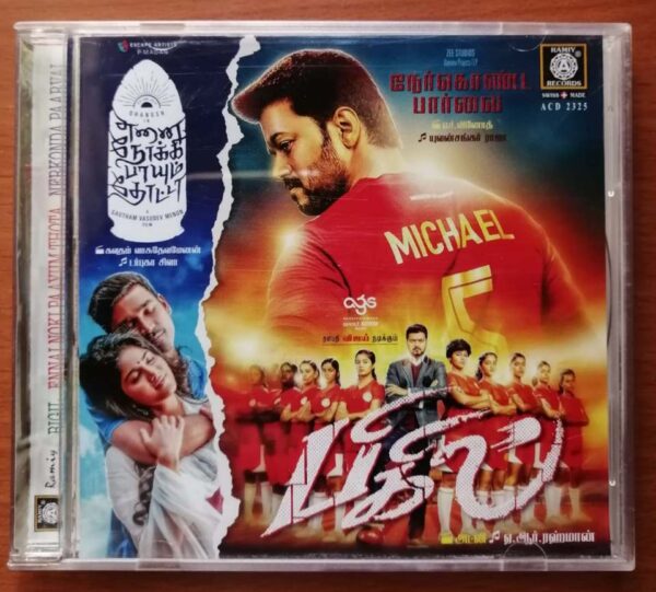 BIGIL / ENNAI NOKI PAAYUM THOTA / NERKONDA PAARVAI - A.R. Rahman & Darbuka Siva & Yuvan Tamil Audio Cd