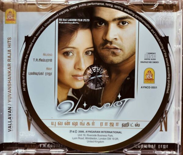VALLAVAN / YUVANSHANKAR RAJA HITS - Yuvan Shankar Raja Ayngaran Imported Tamil Audio Cd - Image 2