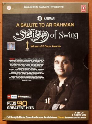 A SALUTE TO AR RAHMAN SULTAN OF SWING - A.R. Rahman 6Cd Hindi Audio Cd