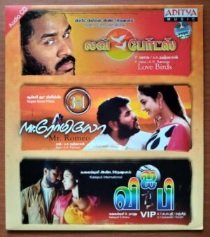 LOVE BIRDS / MR.ROMEO / VIP - A.R. Rahman & Ranjith Audio Cd