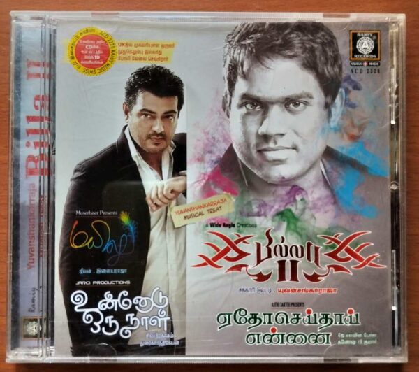 BILLA 2 / YETHO SEITHAI ENNAI / UNNODU ORU NAAL / MAYILU - Yuvan Shankar Raja & Ilayaraja Audio Cd