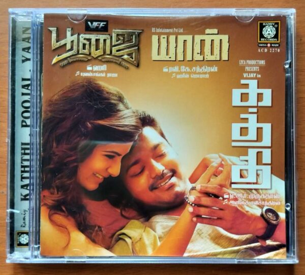 KATHTHI / POOJAI / YAAN - Anirudh & Yuvan Shankar Raja & Harris Jayaraj Audio Cd