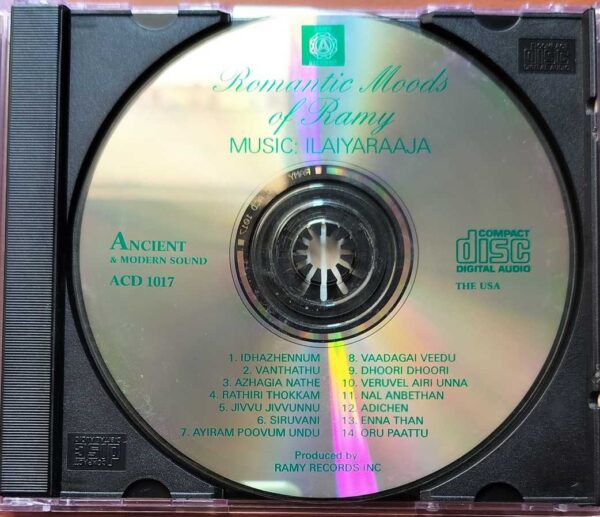 ROMANTIC MOODS OF RAMY - Ilayaraja Music Collection Old Ramy USA Edition Audio Cd - Image 2