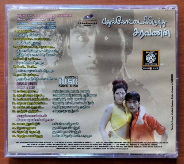 PUDUKOTTAILYRUNDHU SARAVANAN / THIRUDA THIRUDI / KADHAL KONDAEN - Yuvan Shankar Raja & Dhina Audio Cd - Image 3