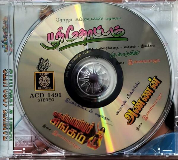 POONTHOTTAM / ANNAN / THENPANDI SINGAM - Ilayaraja Collection Old Ramiy Audio Cd - Image 2