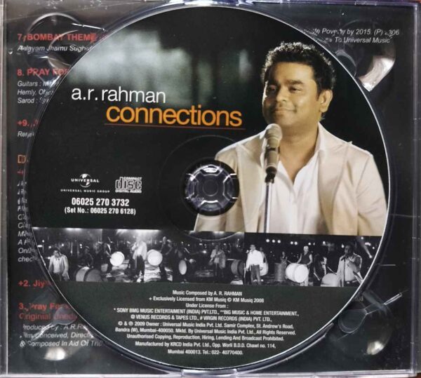 A.R. RAHMAN CONNECTIONS COLLECTOR'S EDITION PACK - A.R. Rahman 2Cd Pack Album Audio Cd - Image 5