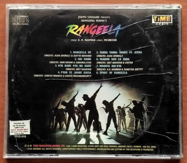 RANGEELA - A.R. Rahman 1st Edition Audio Cd - Image 3