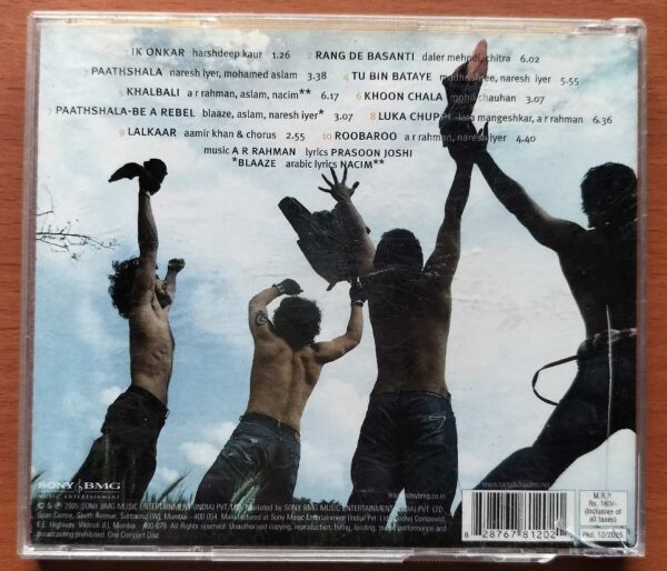 RANG DE BASANTI - A.R. Rahman Hindi Audio Cd - Image 3