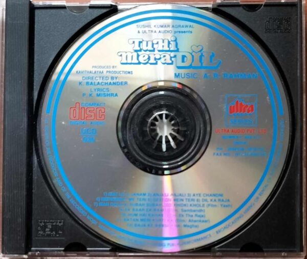 TU HI MERA DIL - A.R. Rahman Hindi Audio Cd - Image 2