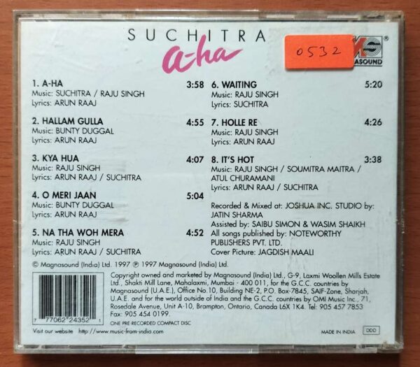 SUCHITRA A-HA - Hindi Album Audio Cd - Image 3