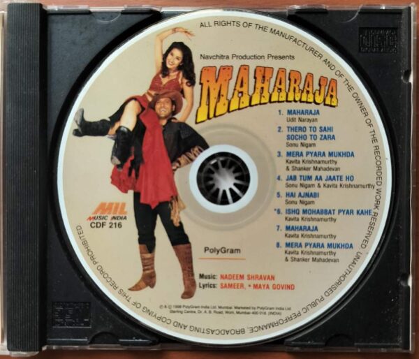 MAHARAJA - Nadeem Shravan Hindi Audio Cd - Image 2