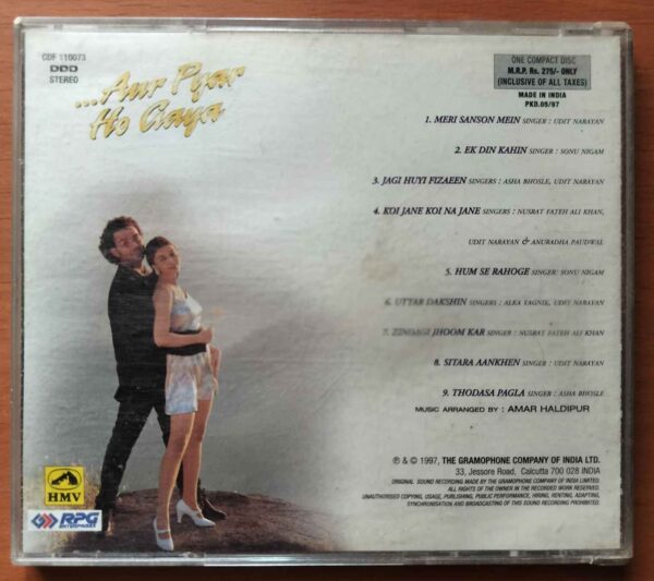 AUR PYAR HO GAYA - Nusrat Fateh Ali Khan Hindi Audio Cd - Image 3