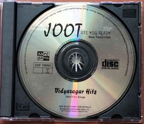 JOOT / VIDYASAGAR HITS - Vidyasagar Tamil Audio Cd - Image 2