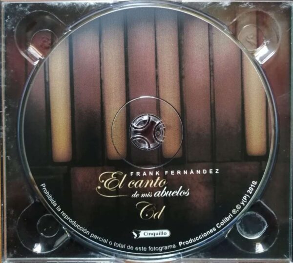 FRANK FERNANDEZ EL CANTO DE MIS ABUELOS - English Album (CD+DVD) Audio Cd - Image 2