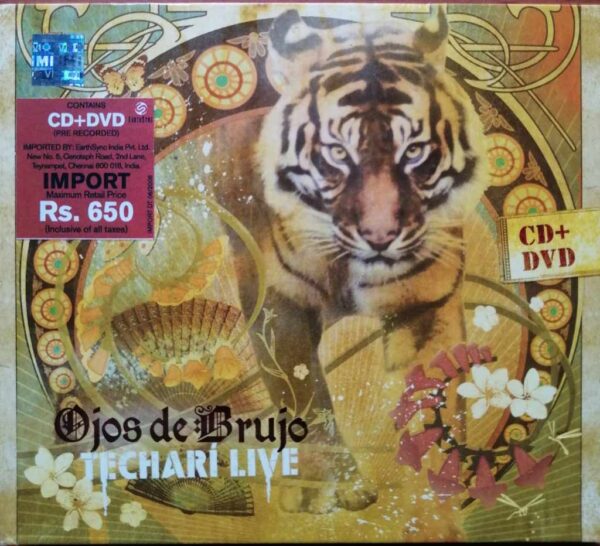 OJOS DE BRUJO TECHARI LIVE - CD + DVD English Album Audio Cd