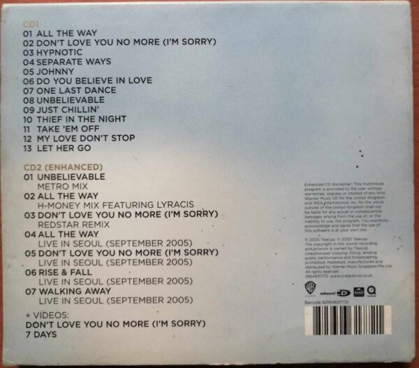 CRAIG THE DAVID STORY GOES - Limited Edition English Album 2CD Pack Audio Cd - Image 2