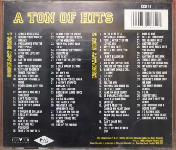 THE BEST OF STOCK AITKEN WATERMAN A TON OF HITS - English 2CD Pack Album Audio Cd - Image 4