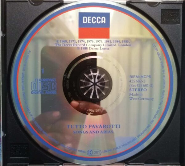 TUTTO PAVAROTTI SONGS AND ARIAS - English 2CD Pack Album Audio Cd - Image 2
