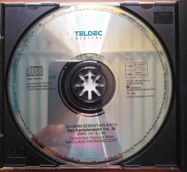 J.S. BACH DAS KANTATENWERK VOL-36 - Imported English 2CD Pack Album Audio Cd - Image 2
